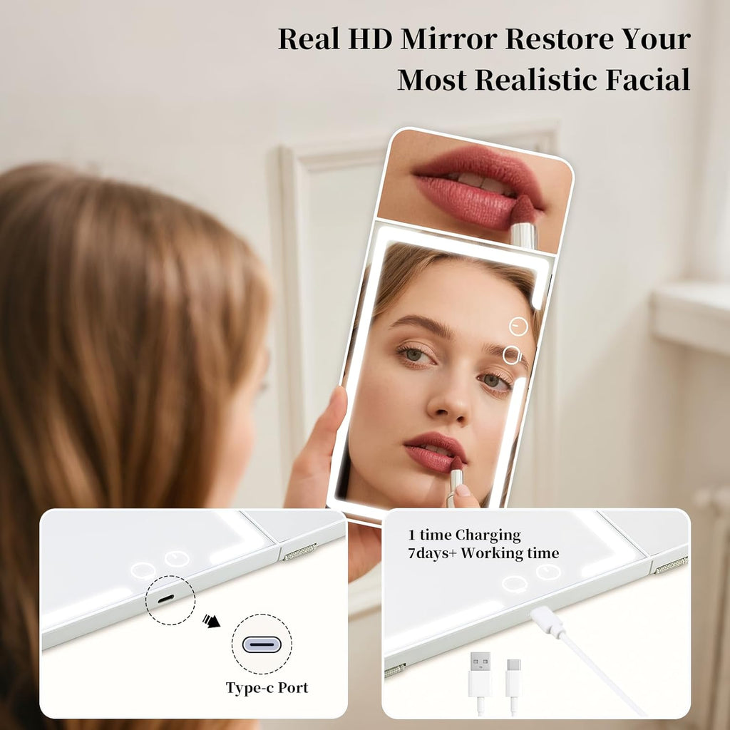 Car sun visor makeup mirror